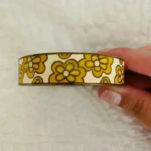 Lee Angel / Bangle Bracelet / Enamel / Floral - Picture 3 of 4
